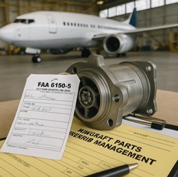 Aircraft part with repair and overhaul documentation